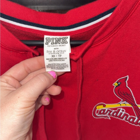 Vs PINK red cardinals long sleeve pullover - Picture 2 of 5